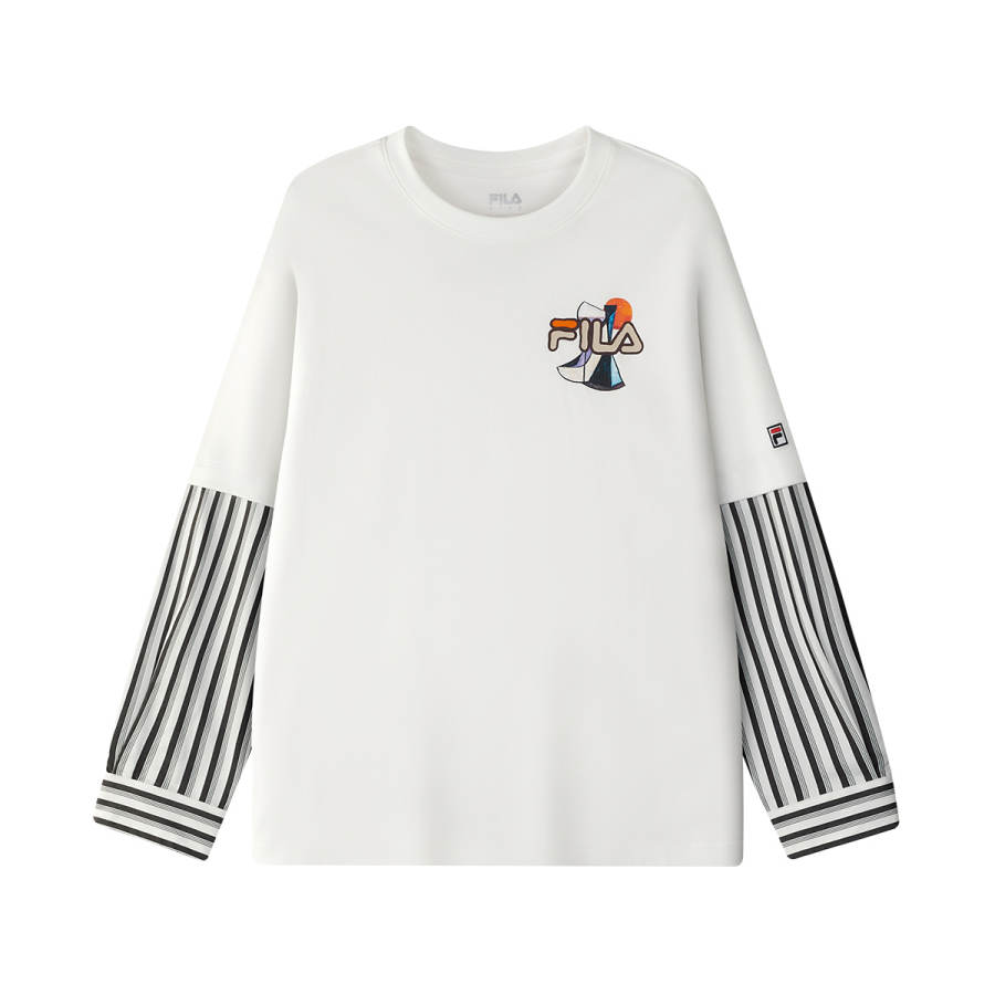 FILA KIDS Long Sleeved T Shirt Cloud White Kids'