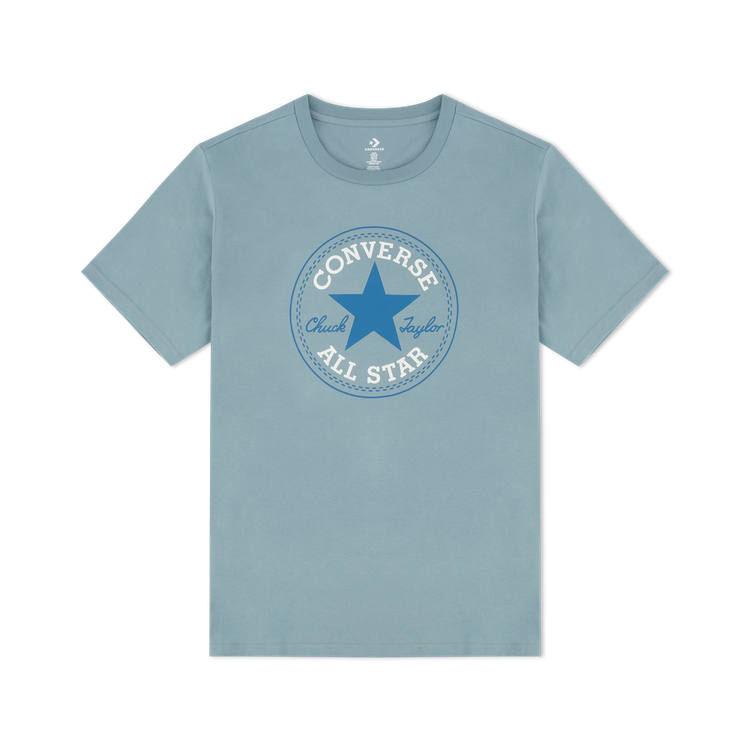 Converse Converse T Shirts Unisex Blue Crew Neck Moderate