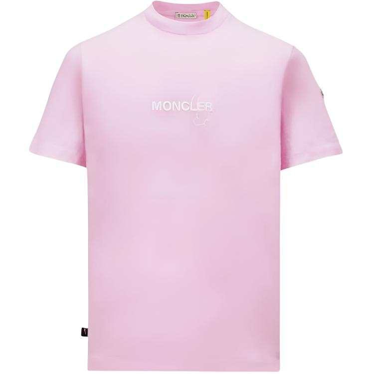 MONCLER GENIUS X Fujiwara Hiroshi FRGMT T Shirt Men's Light Pink