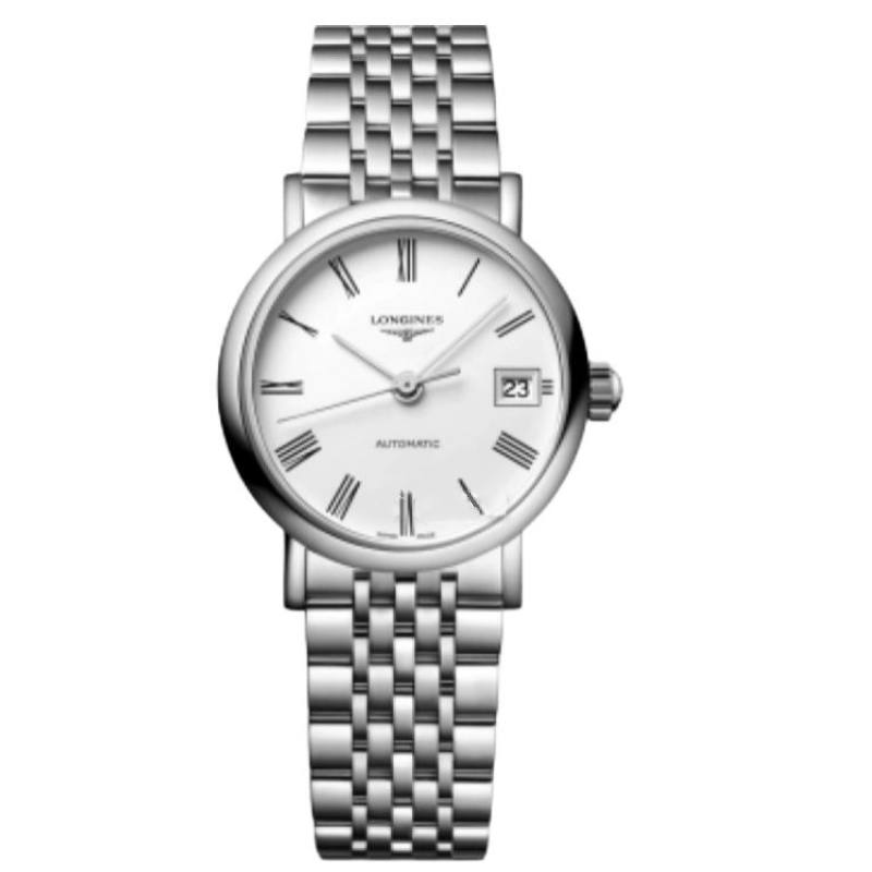 LONGINES Boya Collection Automatic Mechanical Movement Women's Watch 25.5mm White Dial