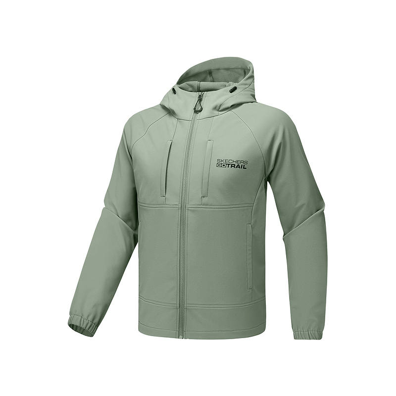 Skechers Jackets Men's Agave Green 035Z Hooded Moderate Workwear