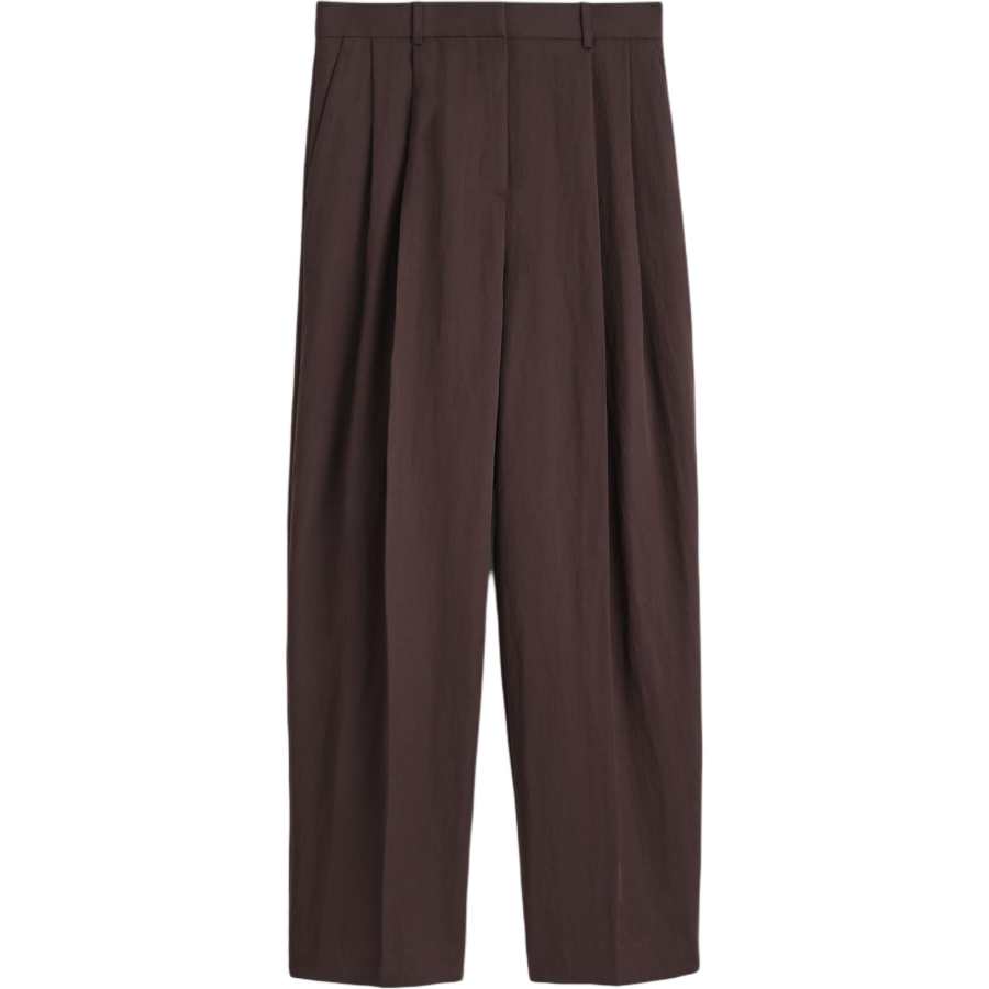 COS Casual Pants Women's Burgundy Moderate Wide Leg Pants