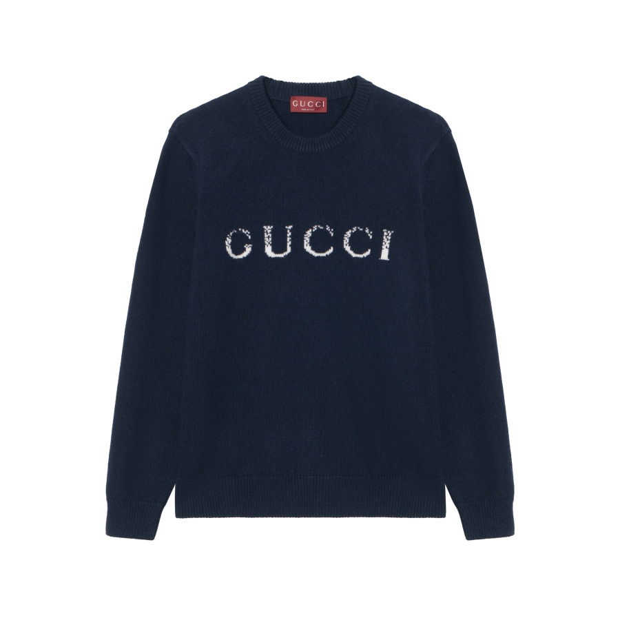 GUCCI SS24 Sweater Men's Dark Blue