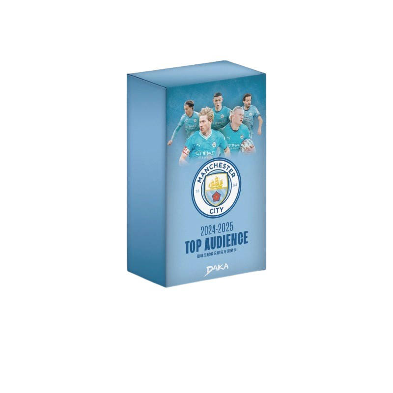 DAKA 24 25 Juventus Vs Manchester City Match Box TOP AUDIENCE Soccer Player Cards Sports Cards Whole Box
