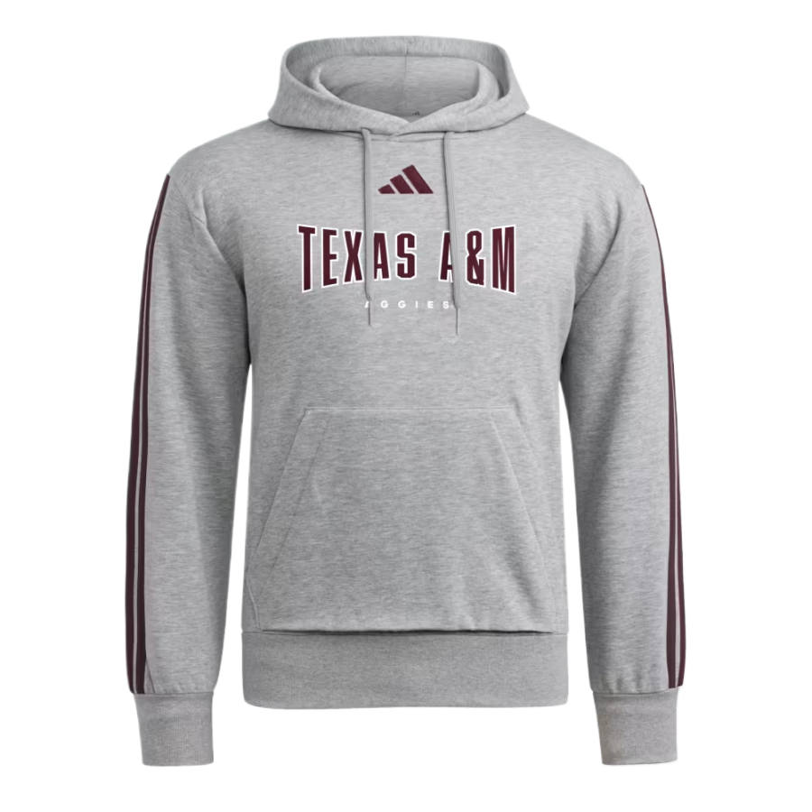 Adidas Adidas Free Shipping With AdiClub Texas A&M Aggies Essentials 3 Stripes Hoodie