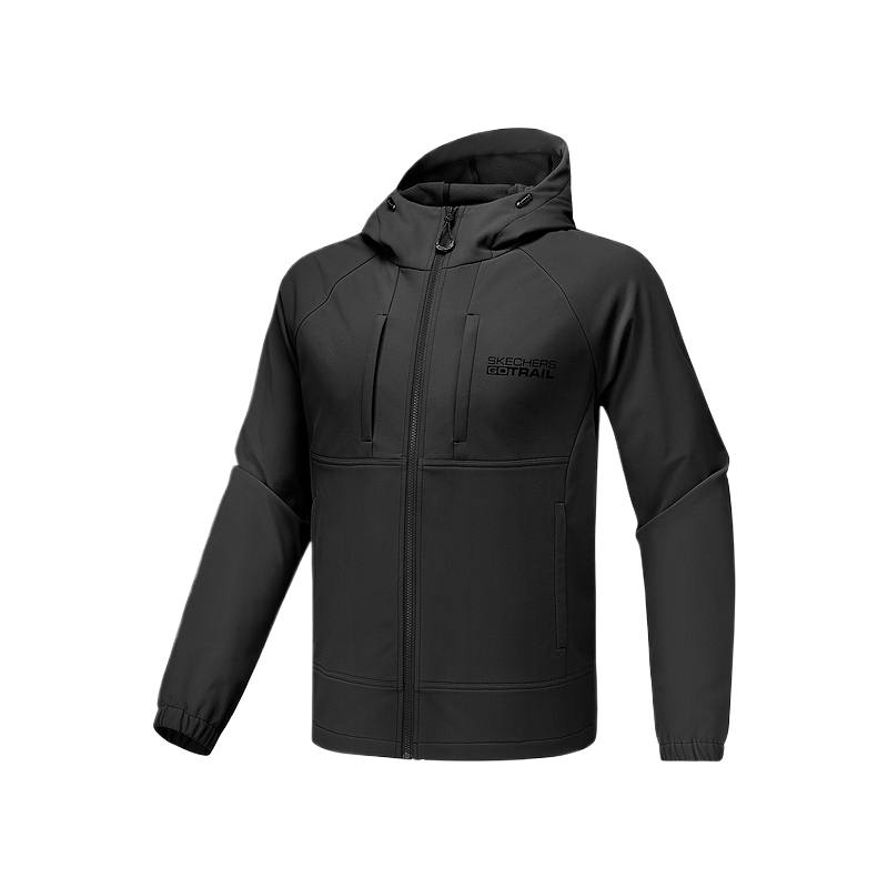 Skechers Jackets Men's Carbon Black 0018 Hooded Moderate Other
