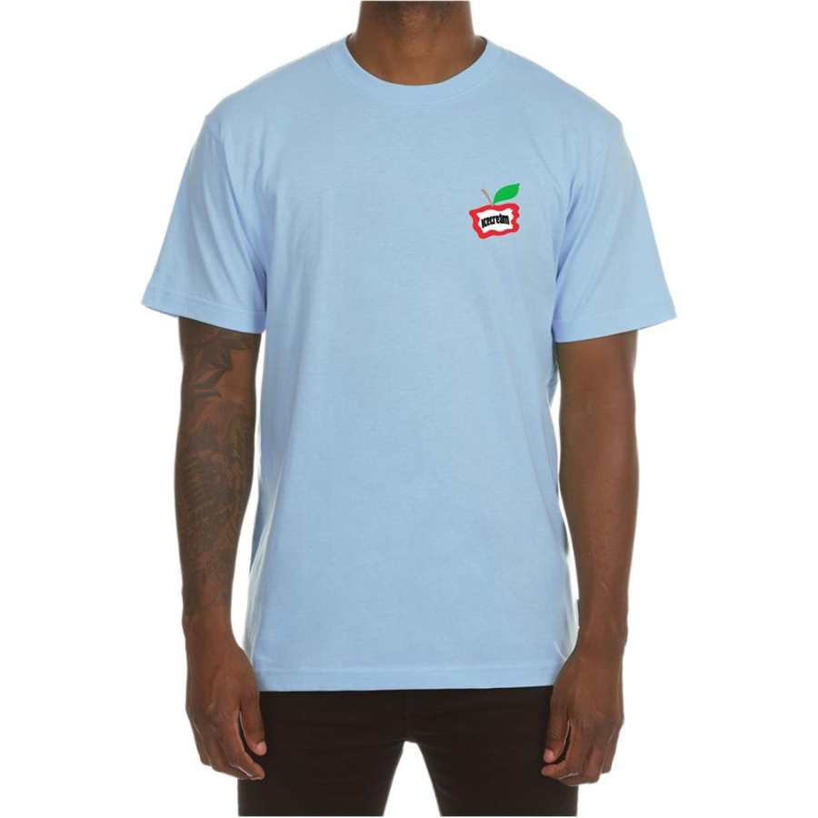 Ice Cream T Shirts Unisex Blue Crew Neck Moderate