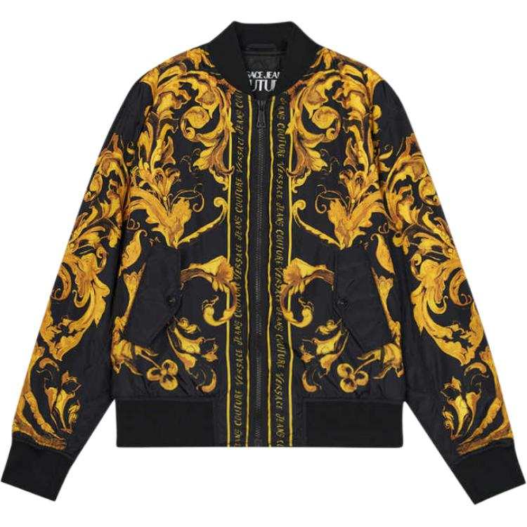 Versace Jeans Couture baroque-print bomber jacket
