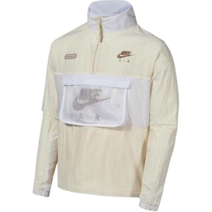 Nike Nike Jackets Men's Ecru Stand Collar Moderate Wind Shell