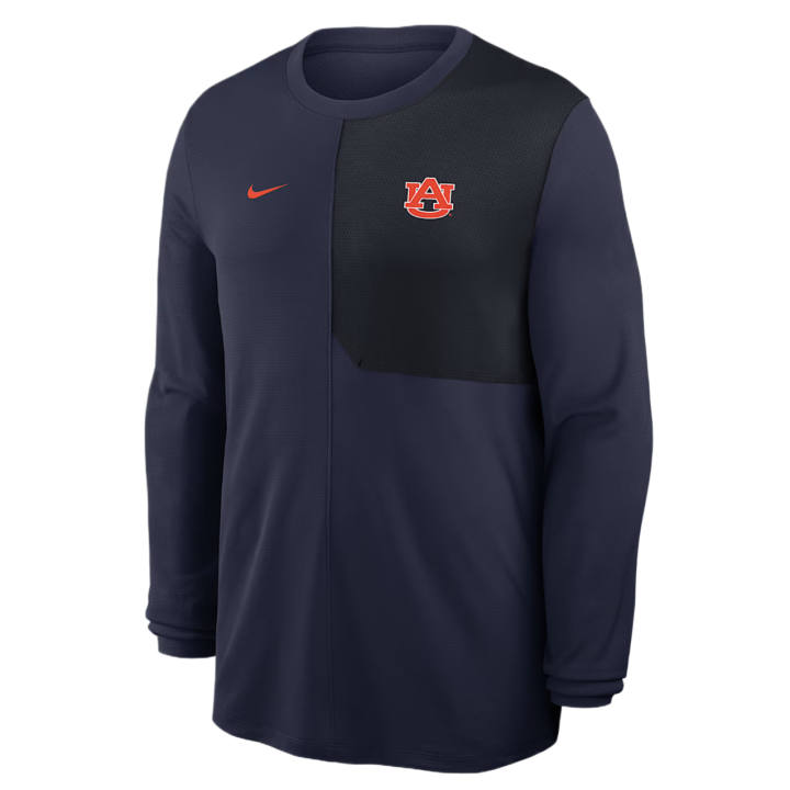 Nike Nike Auburn Sideline Coach Men's Nike Dri-FIT College Long-Sleeve Top