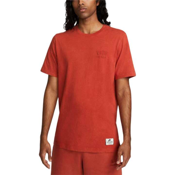 Nike Nike T Shirts Men's Red Crew Neck Moderate