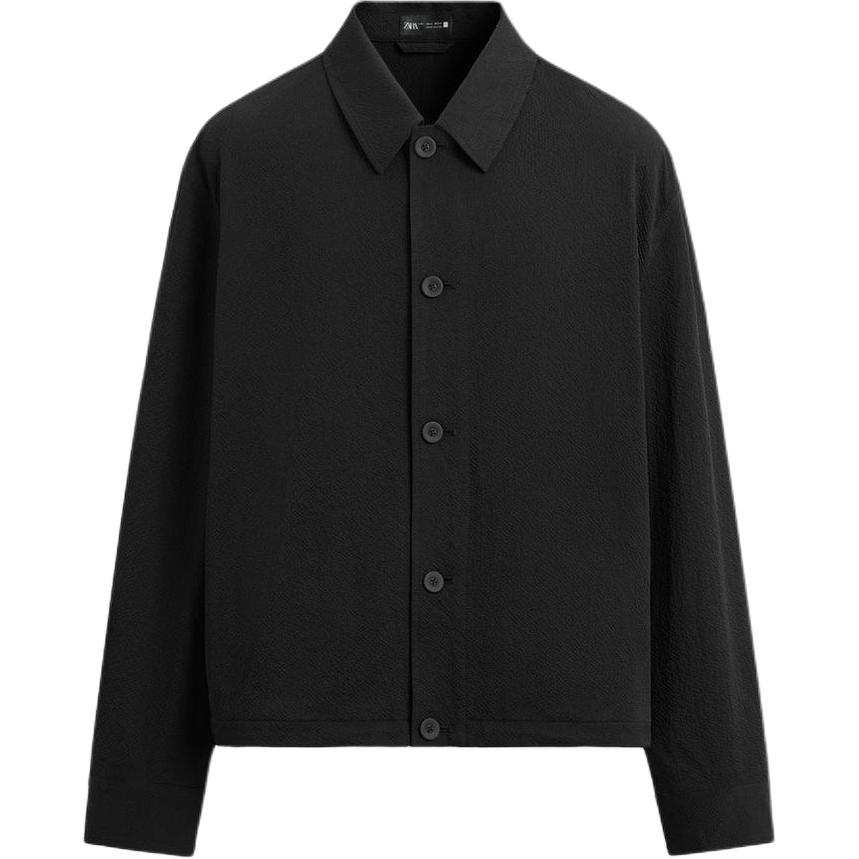 ZARA ZARA Jackets Men's Black Lapel Moderate Other