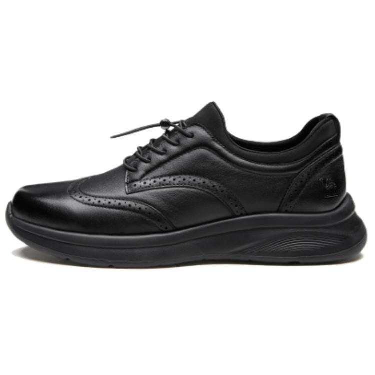 CAMEL CAMEL Casual Leather Shoes Men's Low Top Brown/Black
