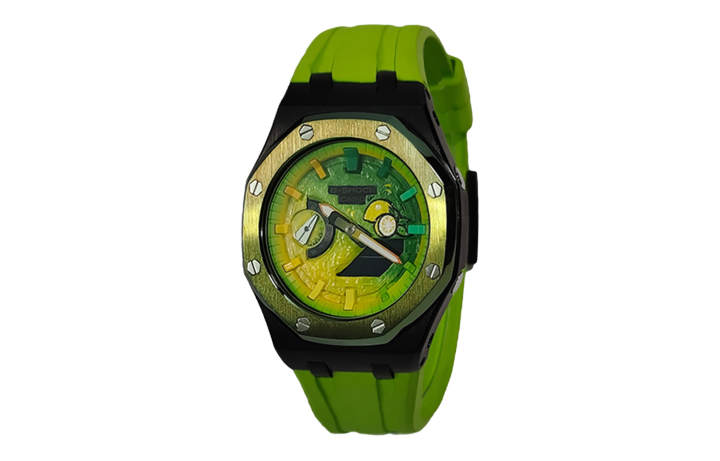 CASIO CASIO Custom Collection GA2100 Collection Quartz Movement Fluoroelastomer Strap Watch Men's Watches