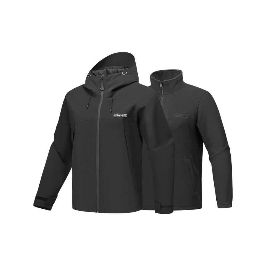 Skechers Hiking Outdoor Adventure Waterproof, Windproof, Breathable, Abrasion Resistant, Thermal Windbreaker Jacket