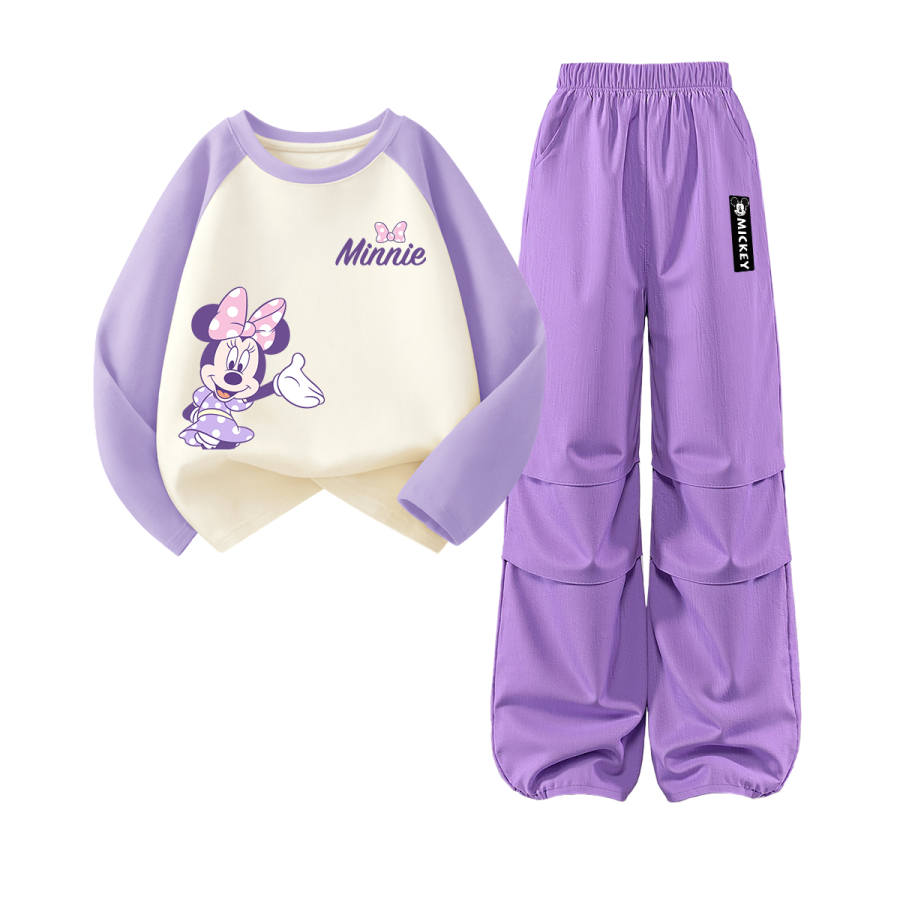 Disney Kids Casual Sportswear Crew Neck Moderate