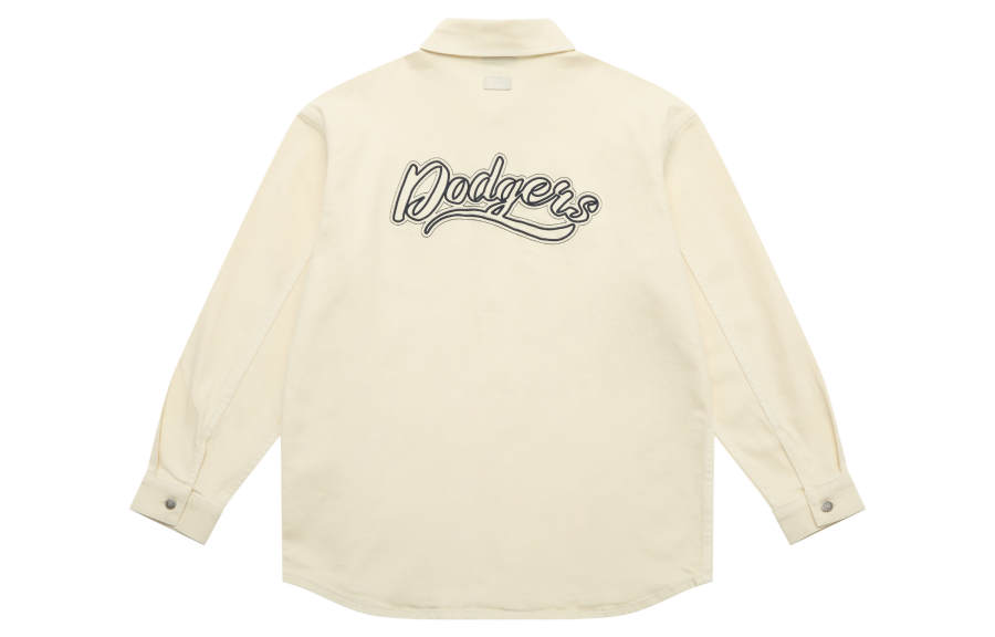 MLB Preppy Style Collection Los Angeles Dodgers 25FW Shirt Unisex Standard Ivory