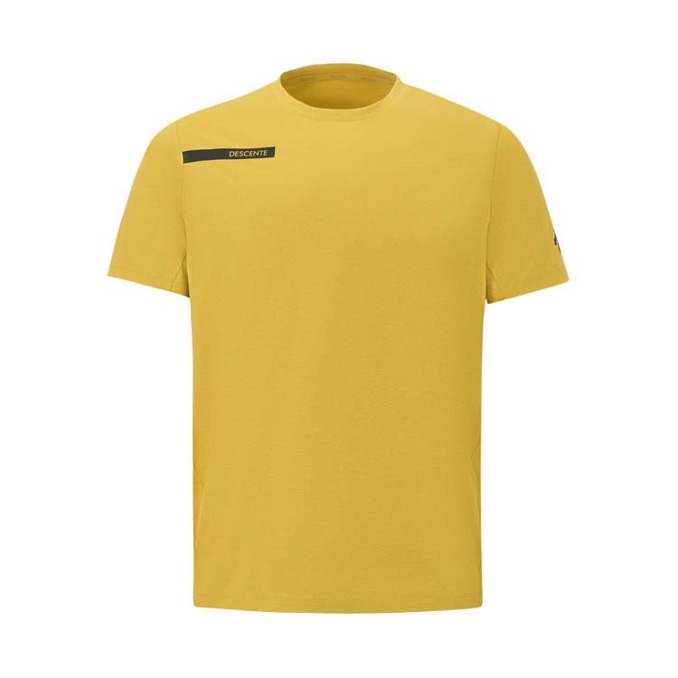 DESCENTE DESCENTE Knitted Fabric Short Sleeved Shirt Men's