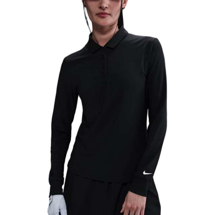 Nike Nike Polo Shirts Women's Black Polo Collar Moderate
