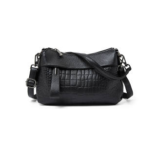 LAORENTOU Cow Leather With Synthetic Leather Shoulder Bag Regular Women's Multicolor