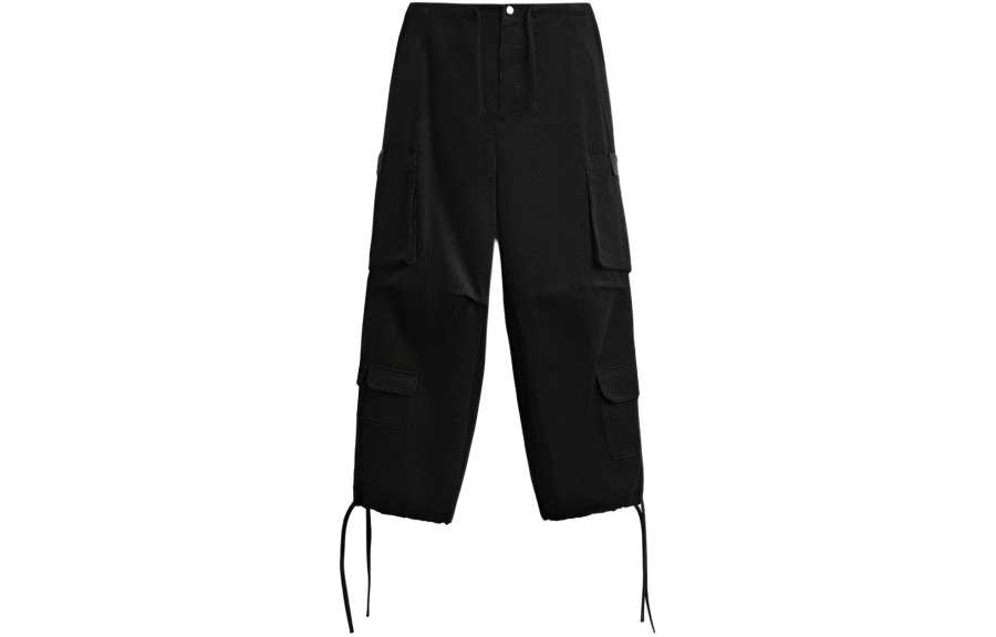 ZARA Year Of The Dragon Limited Edition Collection Casual Pants Men's Black Moderate Straight Fit Pants