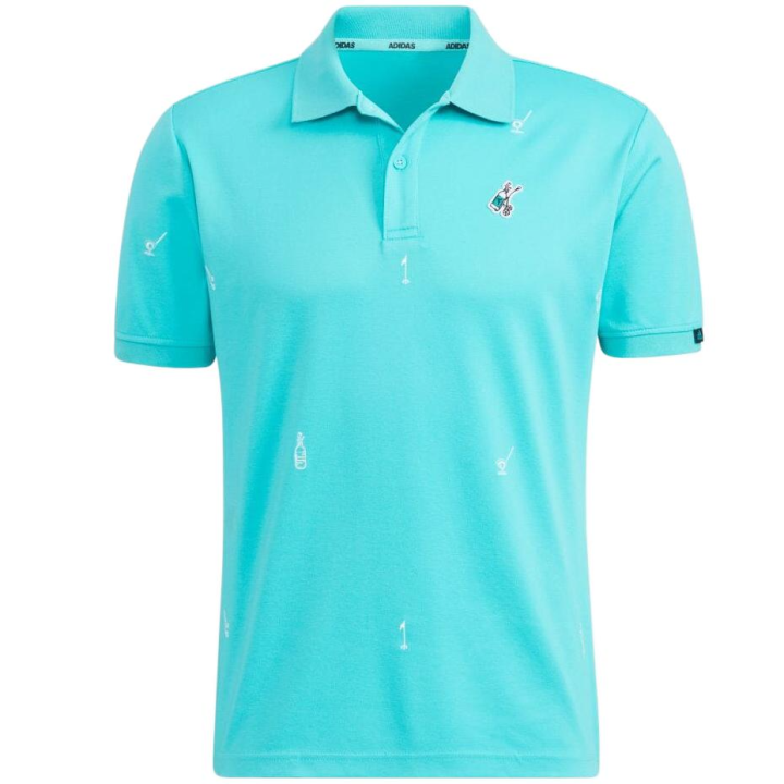 Adidas Adidas Polo Shirts Men's Sky Blue Polo Collar Moderate Straight Fit
