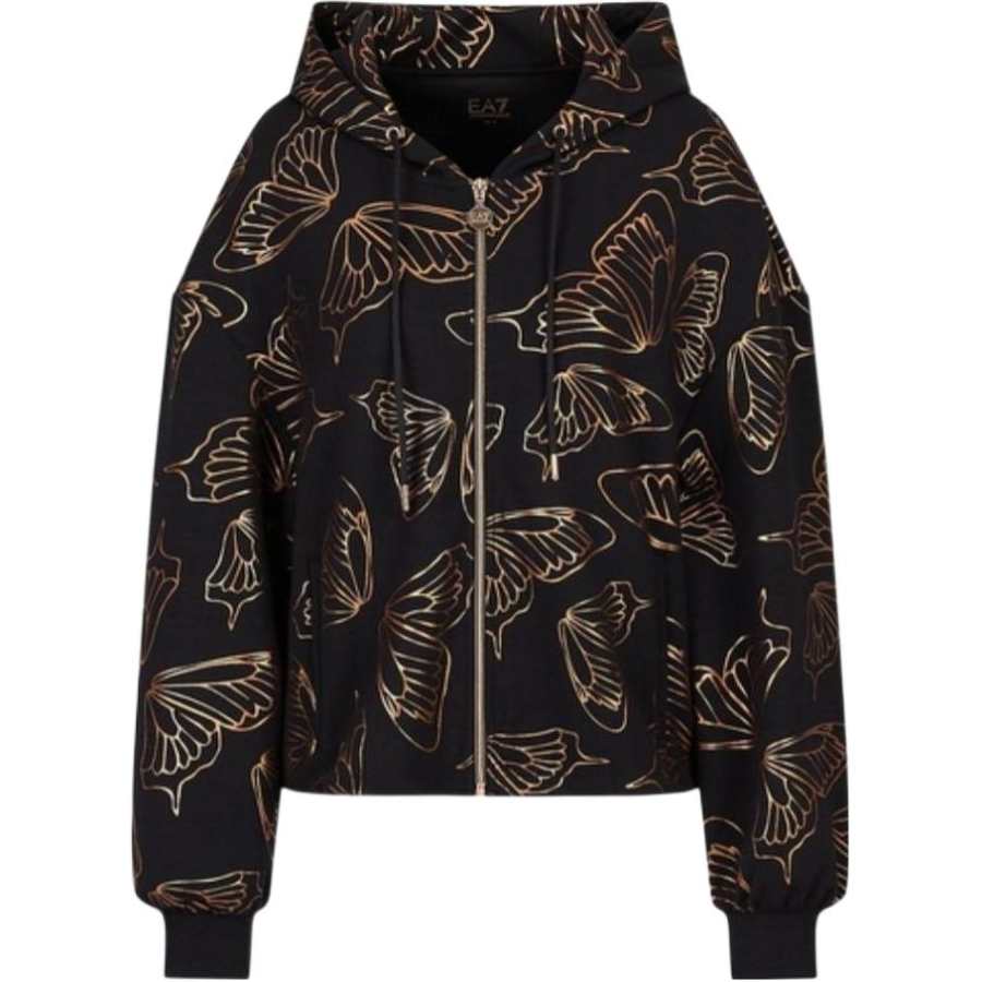 EMPORIO ARMANI SS23 Sweatshirt Women's Black Gold