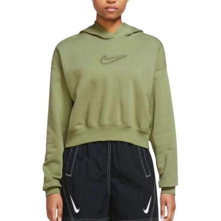 Nike Nike Sweatshirts Women's Light Green Hooded Non Detachable Moderate