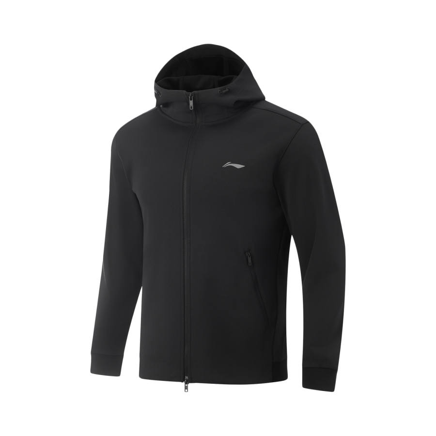 Li-Ning Li Ning Fitness Series Fleece Lined Thermal Hooded Athleisure Letter Stitching Jackets & Coats Men's