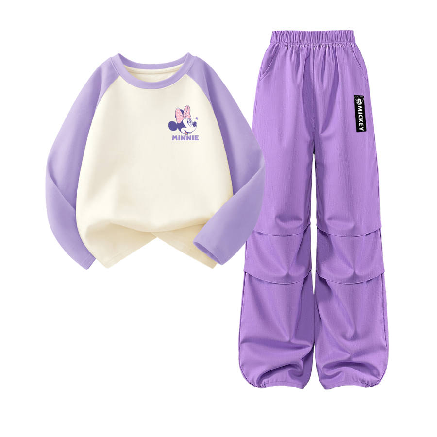 Disney Kids Casual Sportswear Crew Neck Moderate