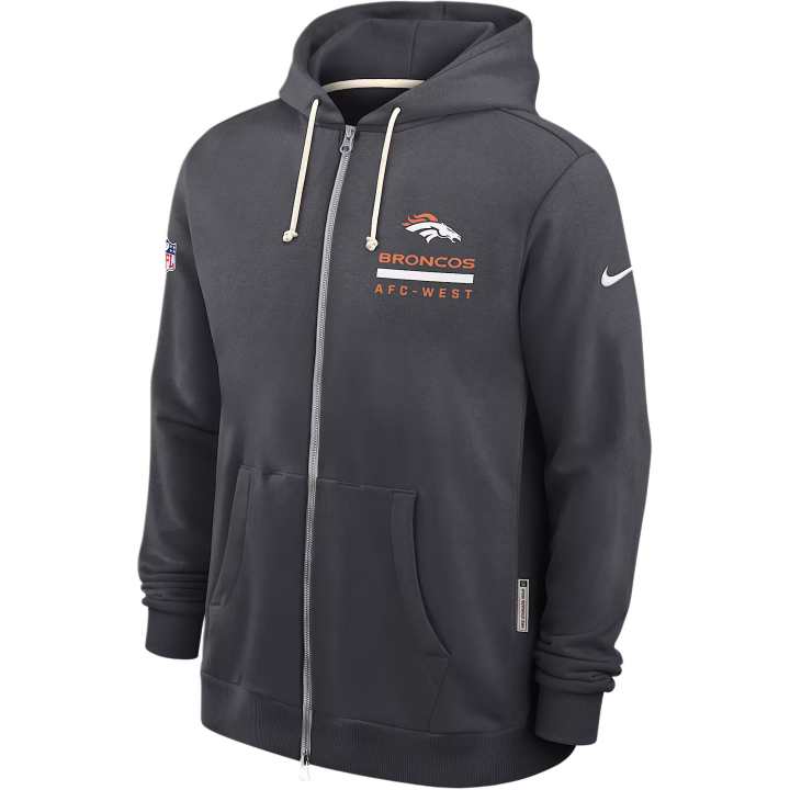 Nike Nike Denver Broncos Utility Player Sideline Men's Nike Dri-FIT Nfl Full-Zip Hoodie