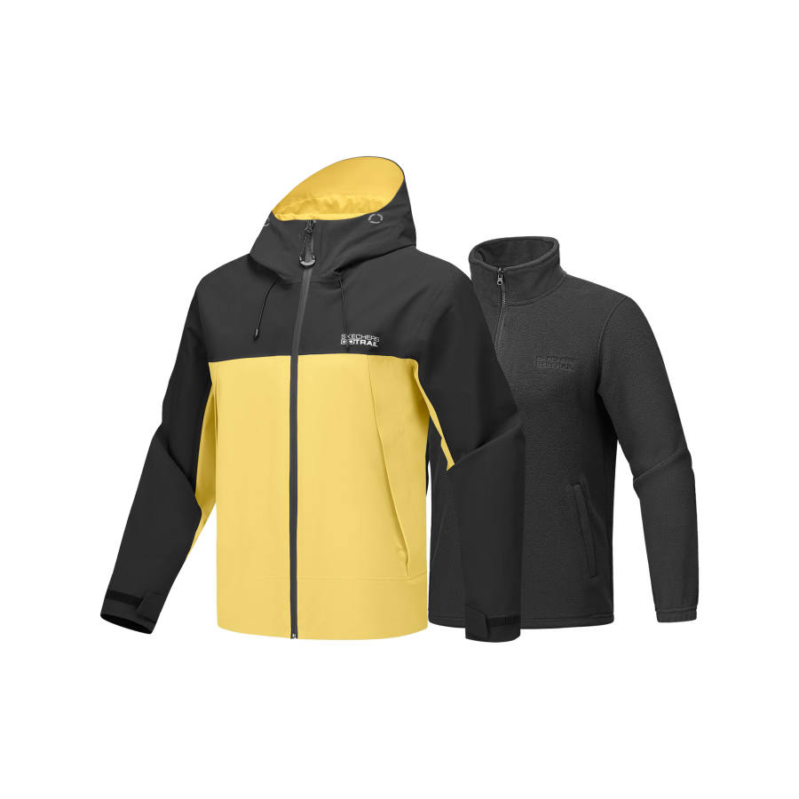 Skechers Thermal, Abrasion Resistant, Breathable, Waterproof, Windproof Windbreaker Jacket Men's Mysterious Yellow