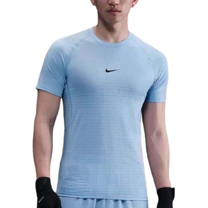 Nike Nike Clothing T Shirts Men's Lively Blue Crew Neck