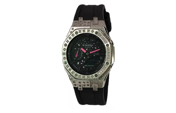 CASIO CASIO Custom Collection GA2100 Collection Quartz Movement Fluoroelastomer Strap Watch Unisex