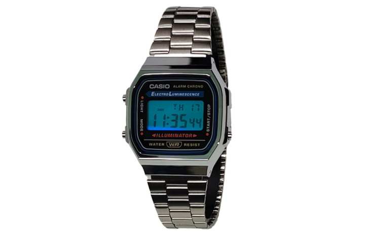 CASIO CASIO Custom Collection Quartz Movement Stainless Steel Strap Watch Unisex Black Dial