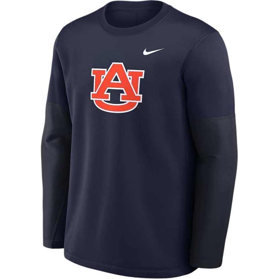 Nike Nike Auburn Sideline Coach Men's Nike Therma-FIT College Long-Sleeve T-Shirt