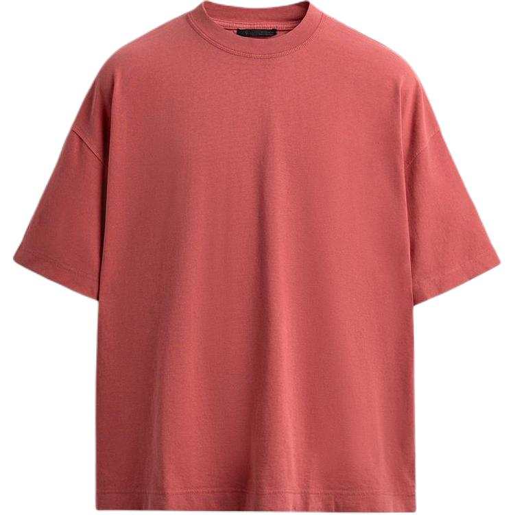 ZARA T Shirts Men's Red Crew Neck
