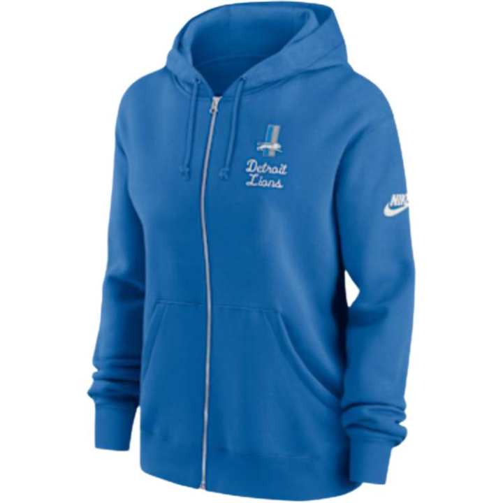 Nike Nike Detroit Lions Phoenix Rewind Women's Nike Nfl Full-Zip Hoodie