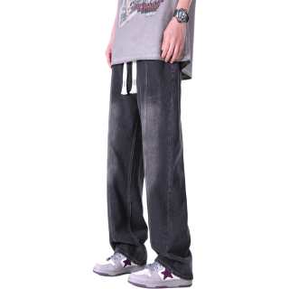 Dnnnnx Jeans Unisex Moderate Straight Fit Pants