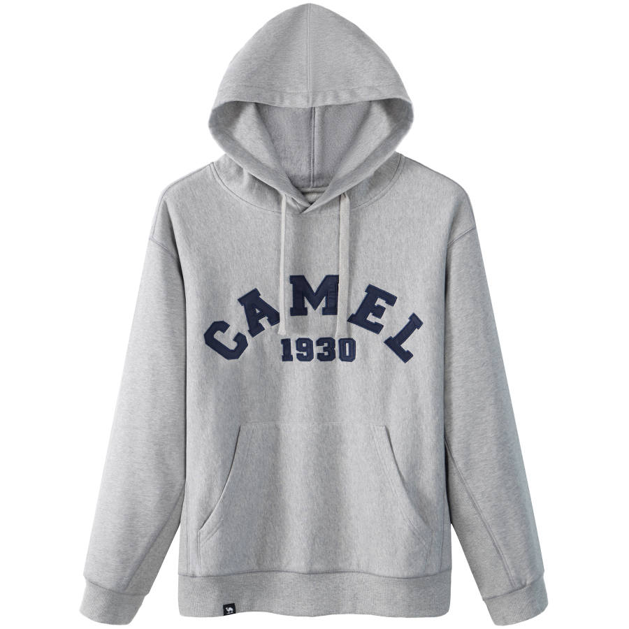 CAMEL Sweatshirts Unisex Medium Heather Gray Hooded Non Detachable Moderate