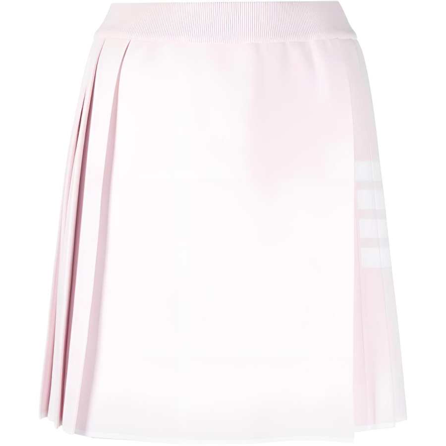THOM BROWNE 4 Bar High Waist Pleated Skirt