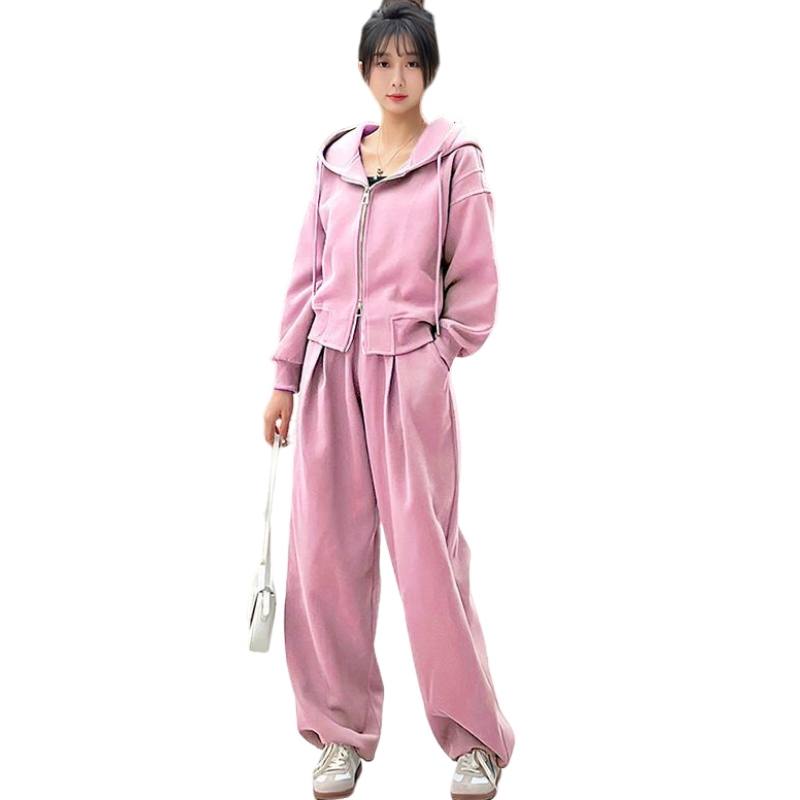SIXUSICHOU Casual Suits Women's Hooded Moderate Other