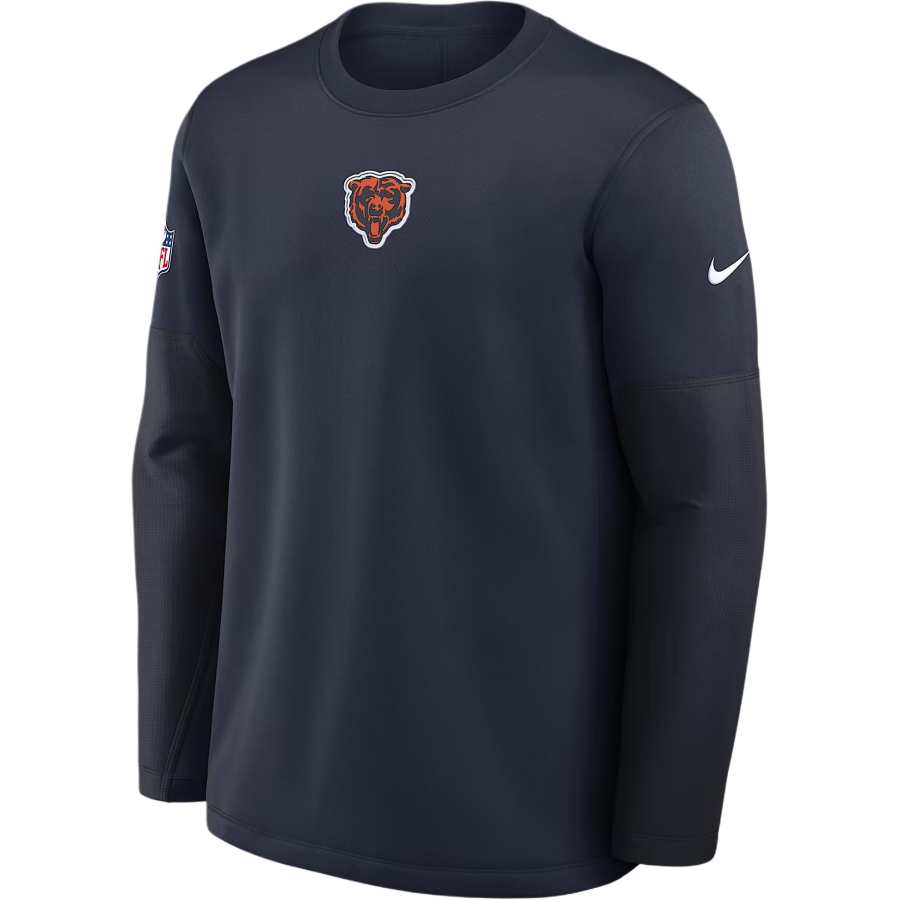 Nike Nike Chicago Bears Scripted To Win Sideline Coach Men's Nike Therma-FIT Nfl Long-Sleeve T-Shirt