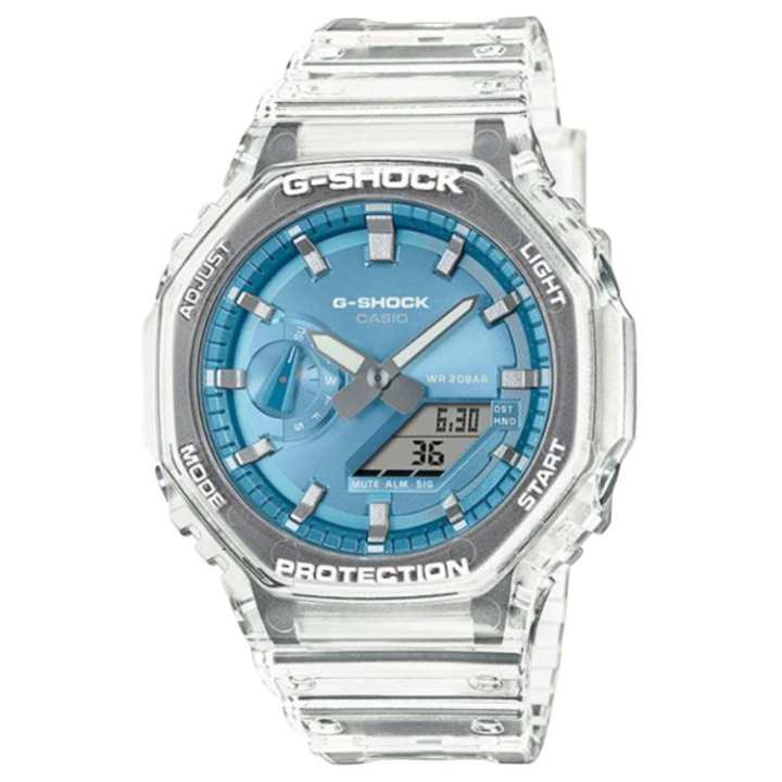 CASIO CASIO Semi Transparent Collection Shockproof Quartz Movement Watch Unisex Blue Dial