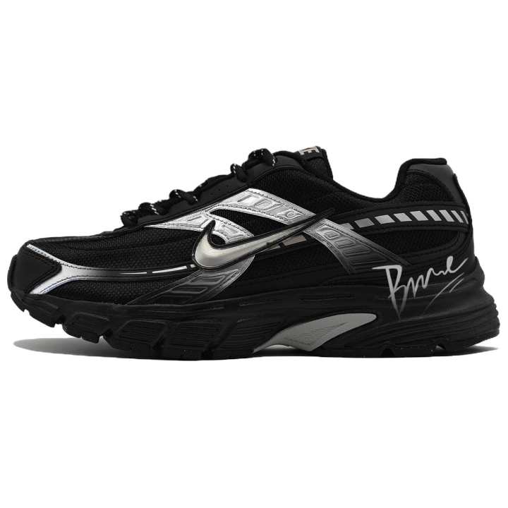 Nike Nike Initiator Cushioning Breathable Support Low top Running Shoes Men's Silver Black