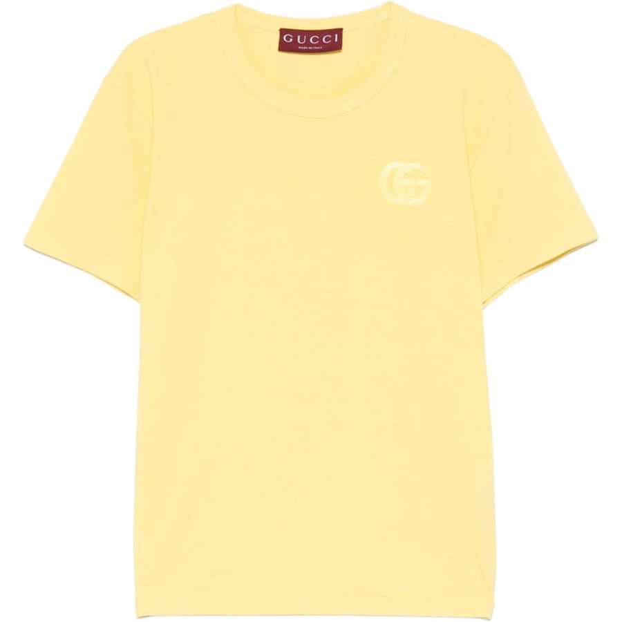 GUCCI Embroidered Cotton T shirt