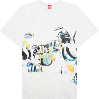 Ice Cream T Shirts Unisex Light Gray Crew Neck Moderate Straight Fit