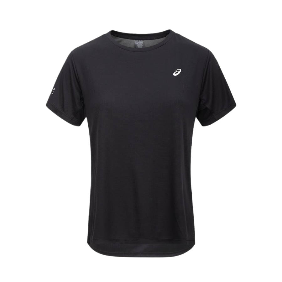 ASICS LUMINOUS T Shirts Women's Black Crew Neck