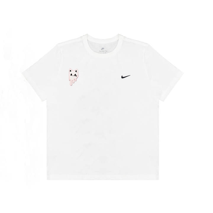 Nike Nike Dri Fit T Shirts Unisex White Crew Neck Moderate Straight Fit