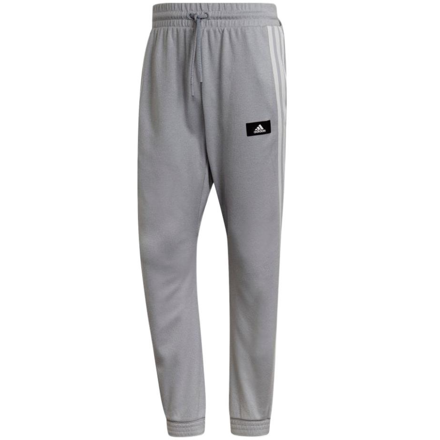 Adidas Adidas Knitted Sweatpants Men's Gray Moderate Cuffed Pants